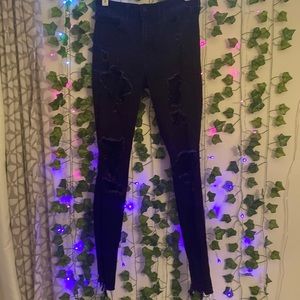 Super Ripped Black Jeans